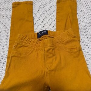 Old navy Jeggings size 5 mustard yellow